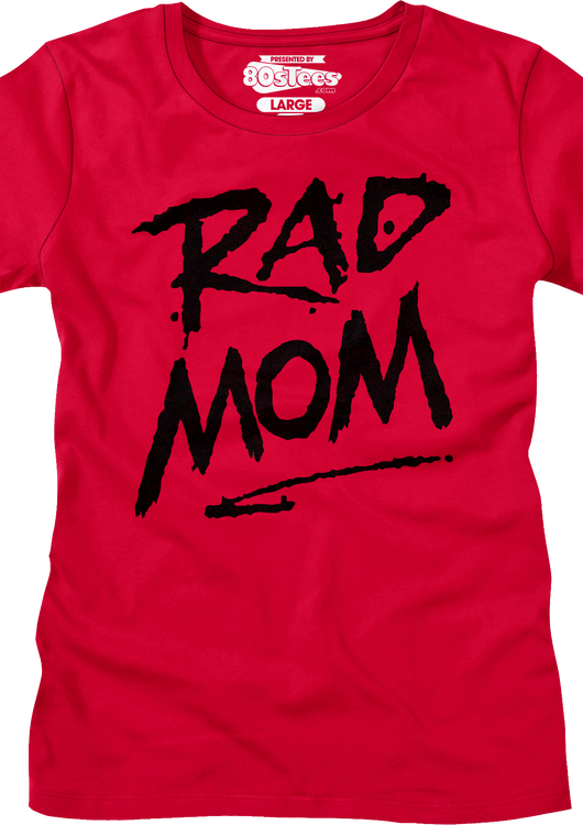 Womens Red Rad Mom Shirt - main product image