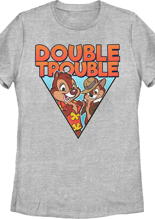 Womens Retro Double Trouble Chip 'n Dale Rescue Rangers Shirt - main product image
