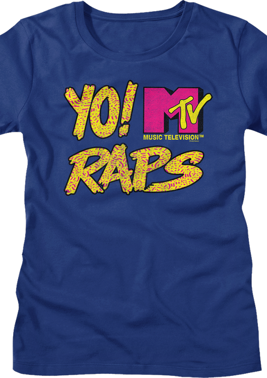Womens Retro Logo Yo! MTV Raps Shirt - main product image