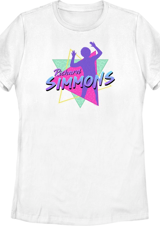 Womens Retro Silhouette Richard Simmons Shirt - main product image