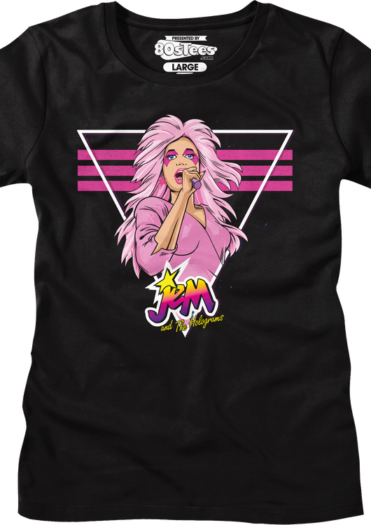 Womens Retro Singing Jem And The Holograms Shirt - main product image