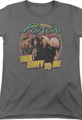 Womens Retro Talk Dirty To Me Poison Shirt