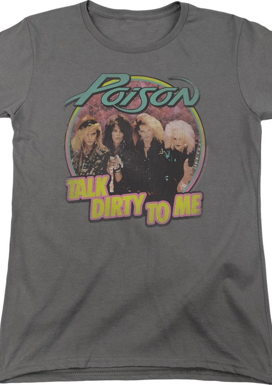 Womens Retro Talk Dirty To Me Poison Shirt - main product image