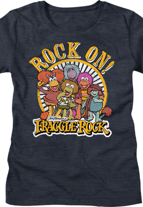 Womens Distressed Rock On Fraggle Rock Shirt