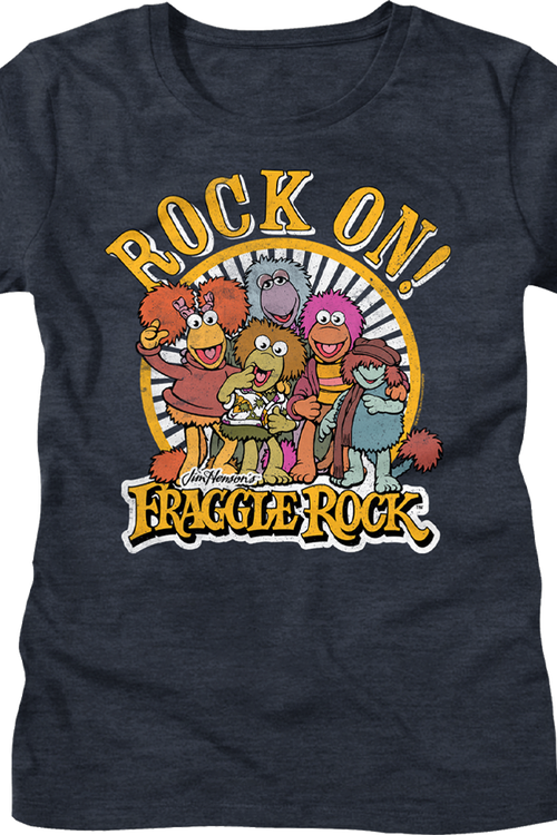 Womens Distressed Rock On Fraggle Rock Shirtmain product image