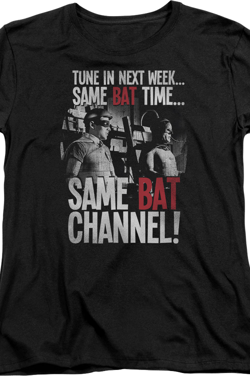 Womens Same Bat Time Same Bat Channel Batman Shirtmain product image