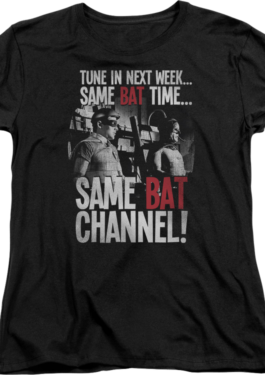 Womens Same Bat Time Same Bat Channel Batman Shirt - main product image
