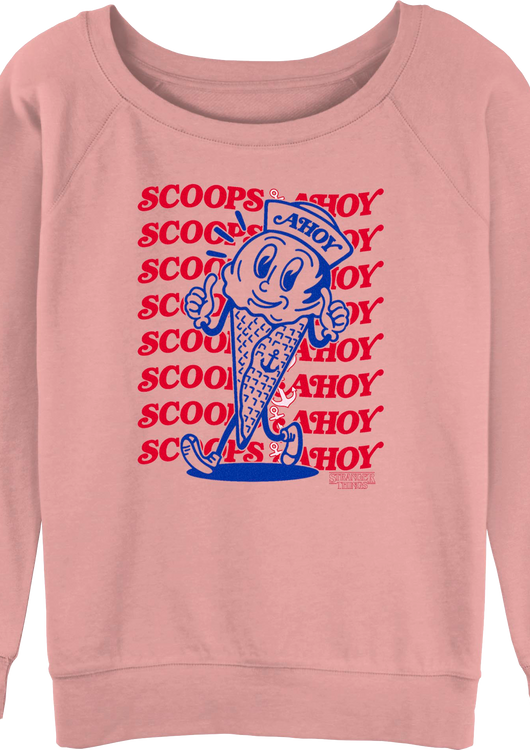 Womens Scoops Ahoy Stranger Things Sweatshirt - main product image