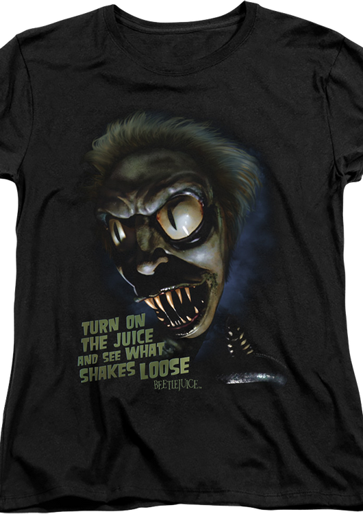 Womens See What Shakes Loose Beetlejuice Shirt - main product image