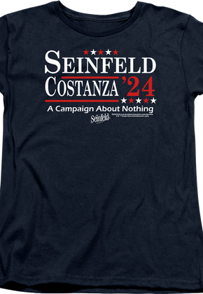 Womens Seinfeld & Costanza '24 Campaign Poster Seinfeld Shirt