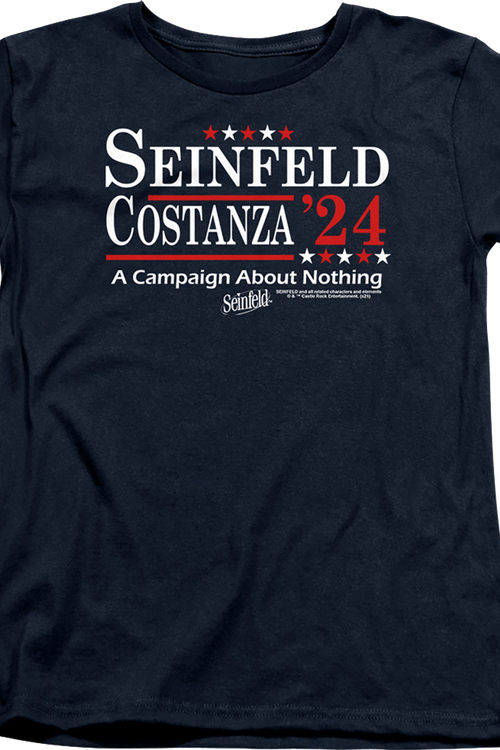 Womens Seinfeld & Costanza '24 Campaign Poster Seinfeld Shirtmain product image