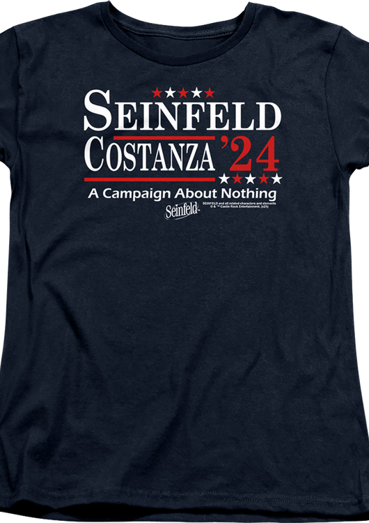 Womens Seinfeld & Costanza '24 Campaign Poster Seinfeld Shirt - main product image