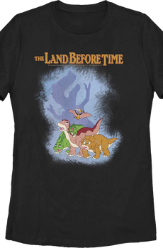 Womens Sharptooth Shadow Land Before Time Shirt