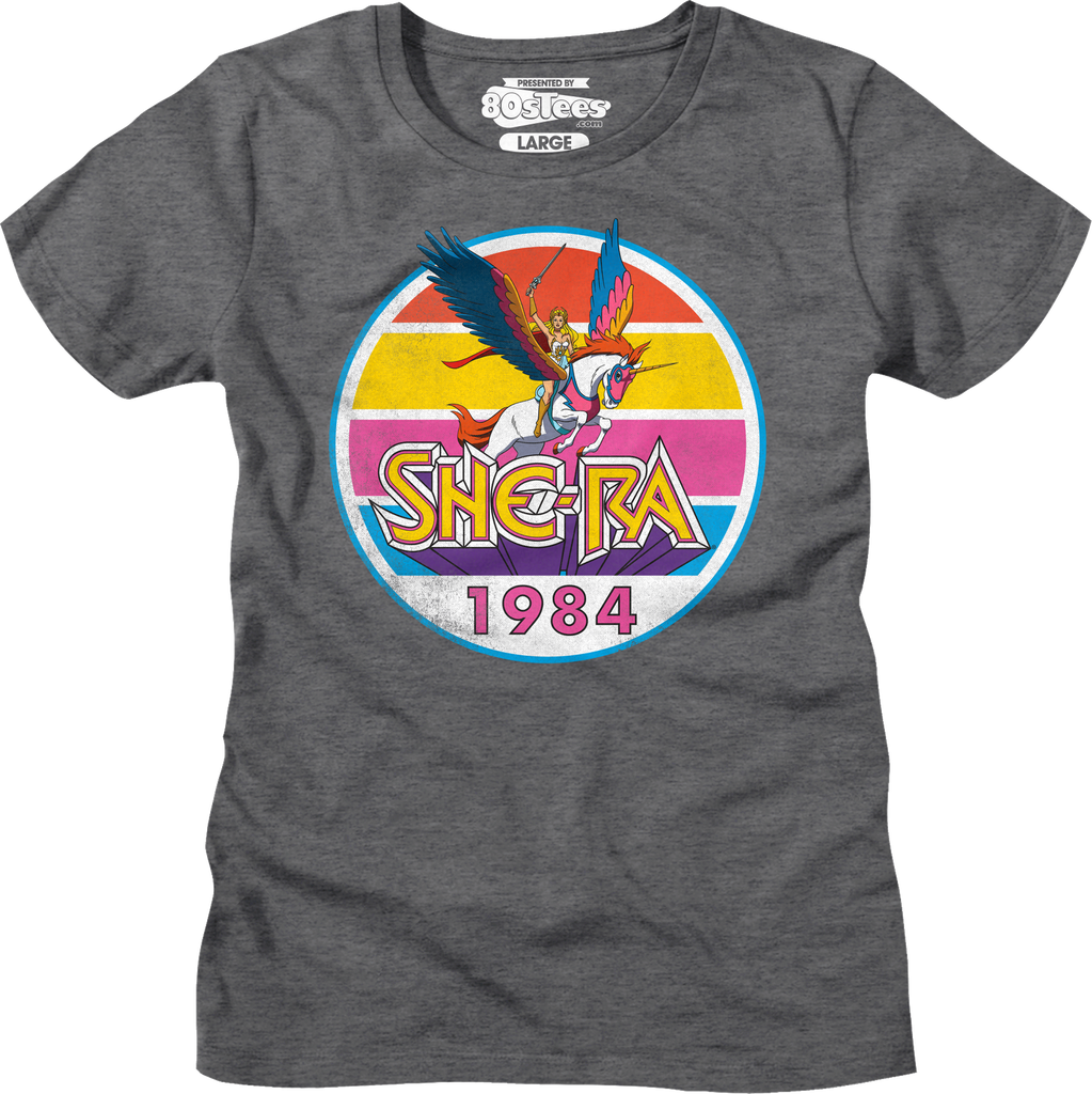 Womens She-Ra Vintage 1984 Stripes Masters of the Universe Shirt