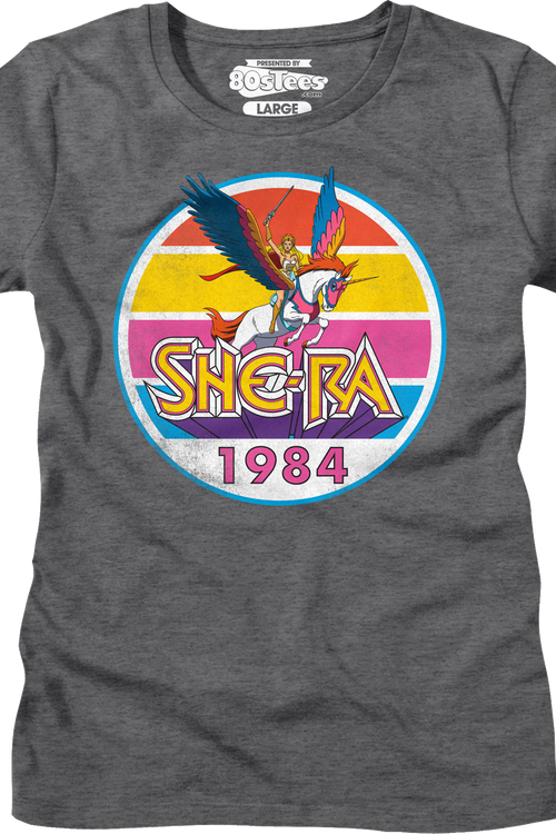 Womens She-Ra Vintage 1984 Stripes Masters of the Universe Shirtmain product image