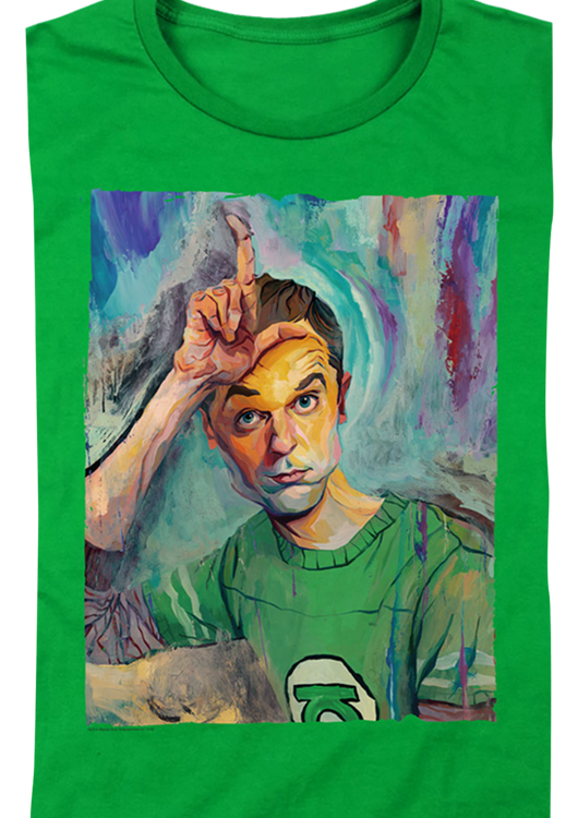 Womens Sheldon Painting Big Bang Theory Shirt - main product image