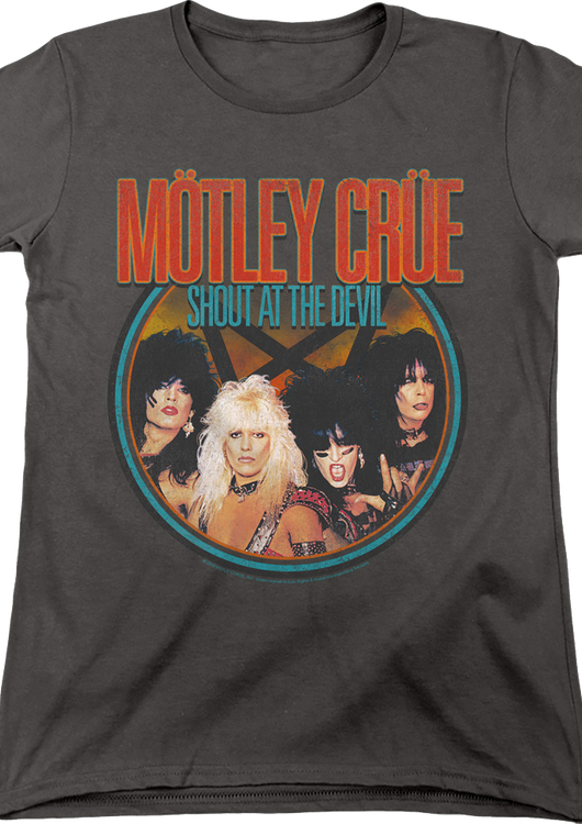 Womens Shout At The Devil Group Photo Motley Crue Shirt - main product image