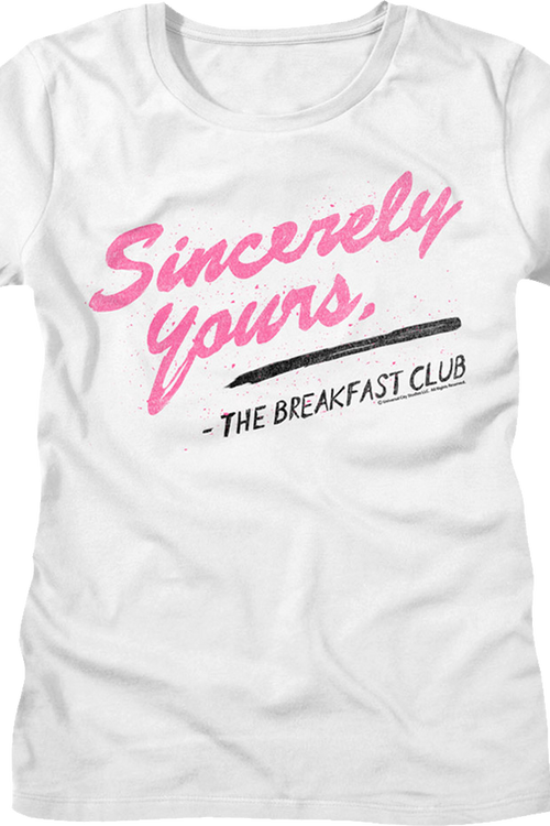 Womens Sincerely Yours Breakfast Club Shirtmain product image