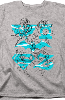 Womens Sketches DC Super Hero Girls Shirt