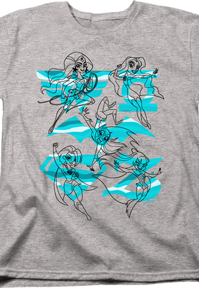 Womens Sketches DC Super Hero Girls Shirt