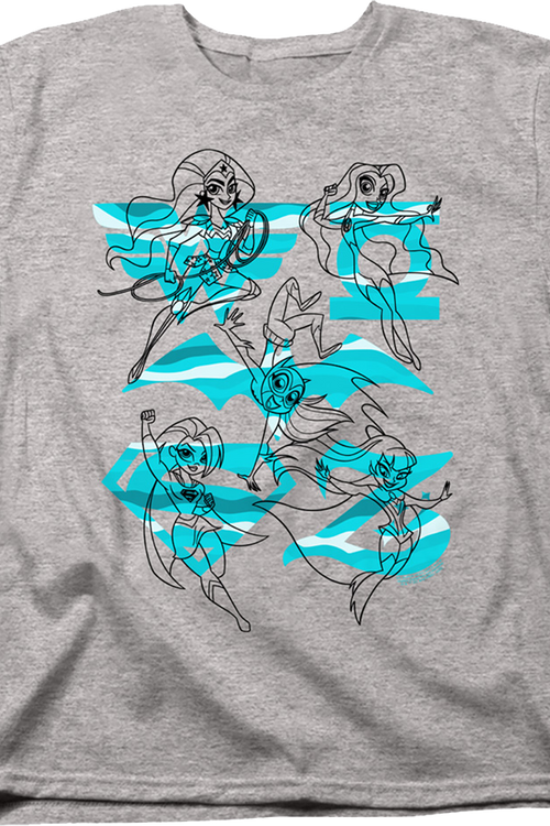 Womens Sketches DC Super Hero Girls Shirt - main product image