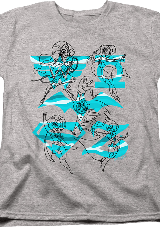 Womens Sketches DC Super Hero Girls Shirt - main product image