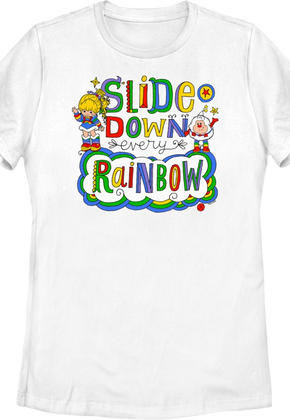Womens Slide Down Rainbow Brite Shirt