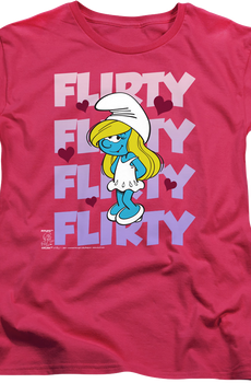Womens Smurfette Flirty Smurfs Shirt