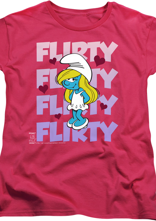 Womens Smurfette Flirty Smurfs Shirt - main product image