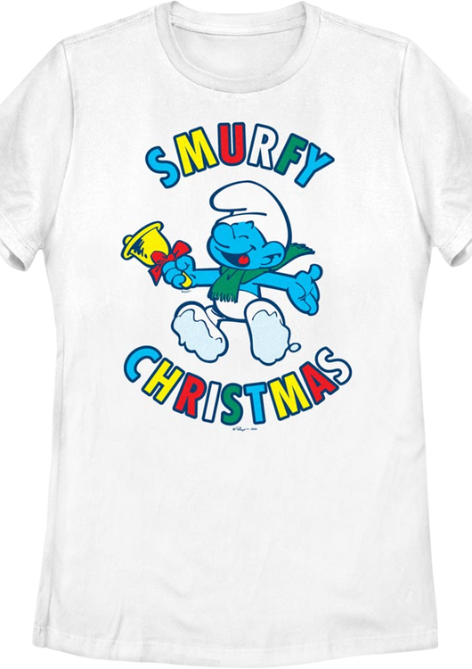 Womens Smurfy Christmas Smurfs Shirt - main product image