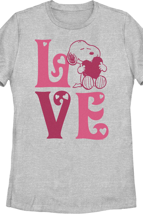 Womens Snoopy Puppy Love Peanuts Shirtmain product image