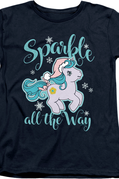 Womens Sparkle All The Way My Little Pony Shirtmain product image