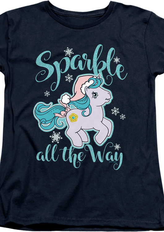Womens Sparkle All The Way My Little Pony Shirt - main product image
