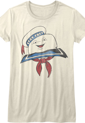 Womens Stay Puft Marshmallow Man Real Ghostbusters Shirt