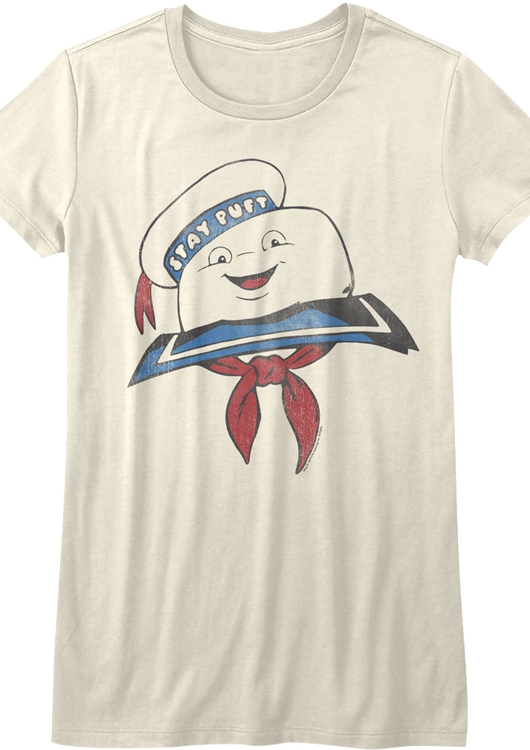 Womens Stay Puft Marshmallow Man Real Ghostbusters Shirt - main product image