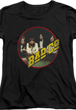 Womens Straight Shooter Vinyl Jacket Sleeve Bad Company Shirt