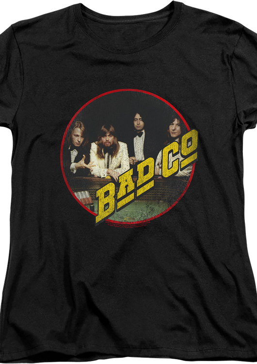 Womens Straight Shooter Vinyl Jacket Sleeve Bad Company Shirt - main product image