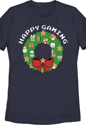 Womens Super Mario Bros. Happy Gaming Nintendo Shirt