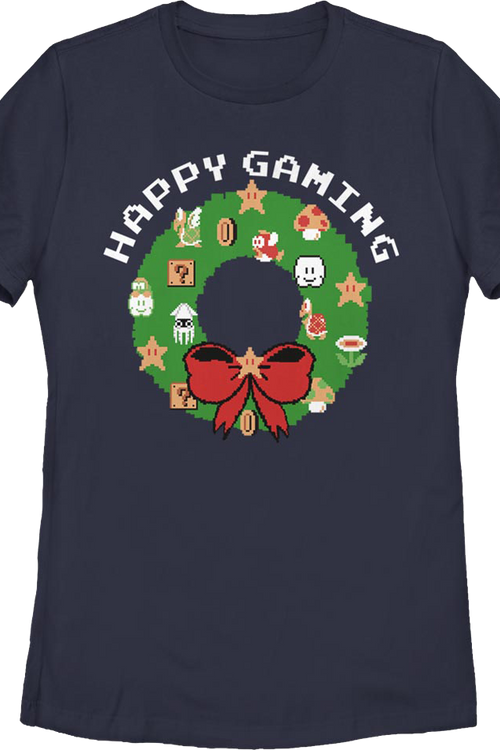 Womens Super Mario Bros. Happy Gaming Nintendo Shirtmain product image