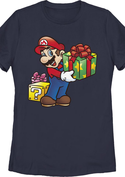 Womens Super Mario Christmas Gifts Nintendo Shirt - main product image