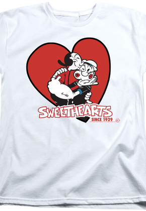 Womens Sweethearts Olive Oyl and Popeye Shirt