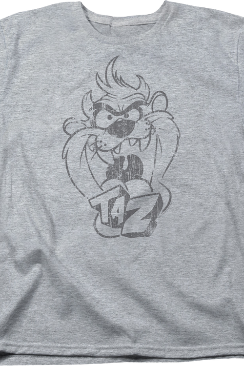 Womens Taz Sketch Looney Tunes Shirtmain product image