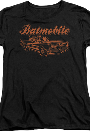 Womens The Batmobile DC Comics Shirt