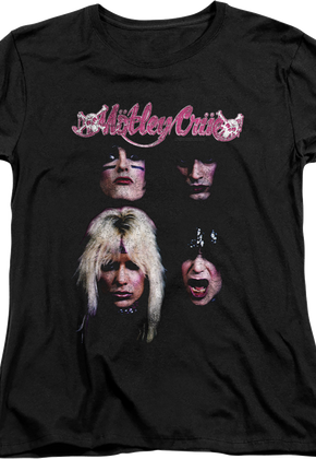 Womens The Faces Of Motley Crue Shirt