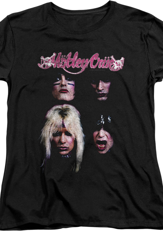 Womens The Faces Of Motley Crue Shirt - main product image