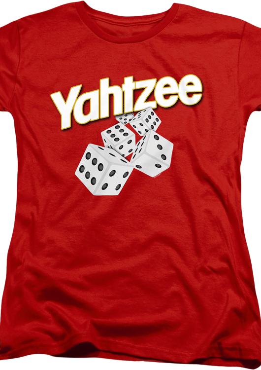 Womens The Fun Game That Makes Thinking Fun Yahtzee Shirt - main product image
