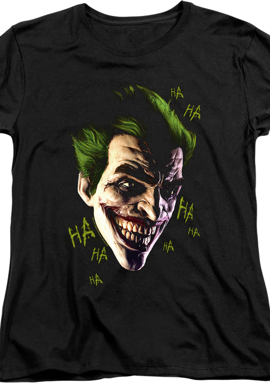 Womens Joker Laughing Clown Prince of Crime DC Comics Shirt - main product image
