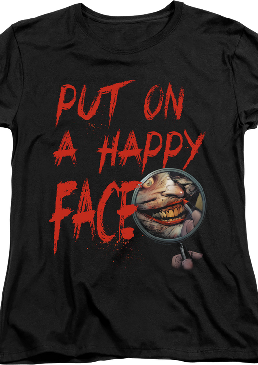 Womens The Joker Put On A Happy Face DC Comics Shirt - main product image