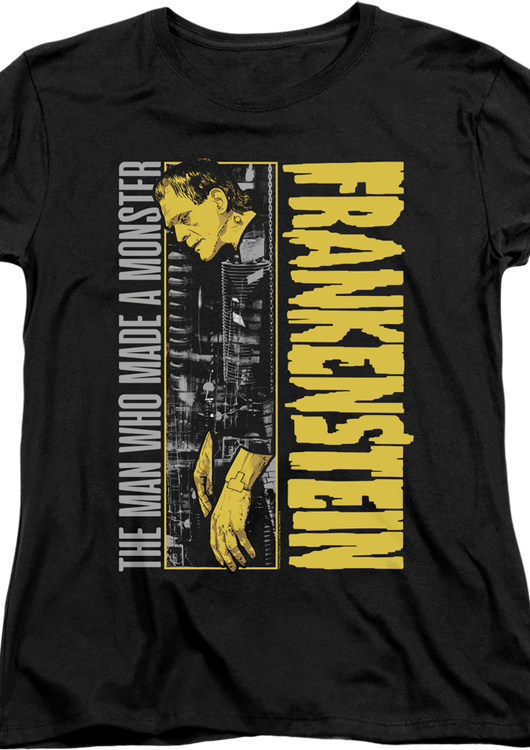 Womens The Man Who Made A Monster Frankenstein Shirt - main product image
