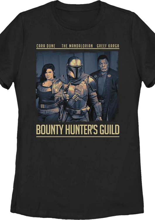 Womens The Mandalorian Bounty Hunter's Guild Star Wars Shirt - main product image